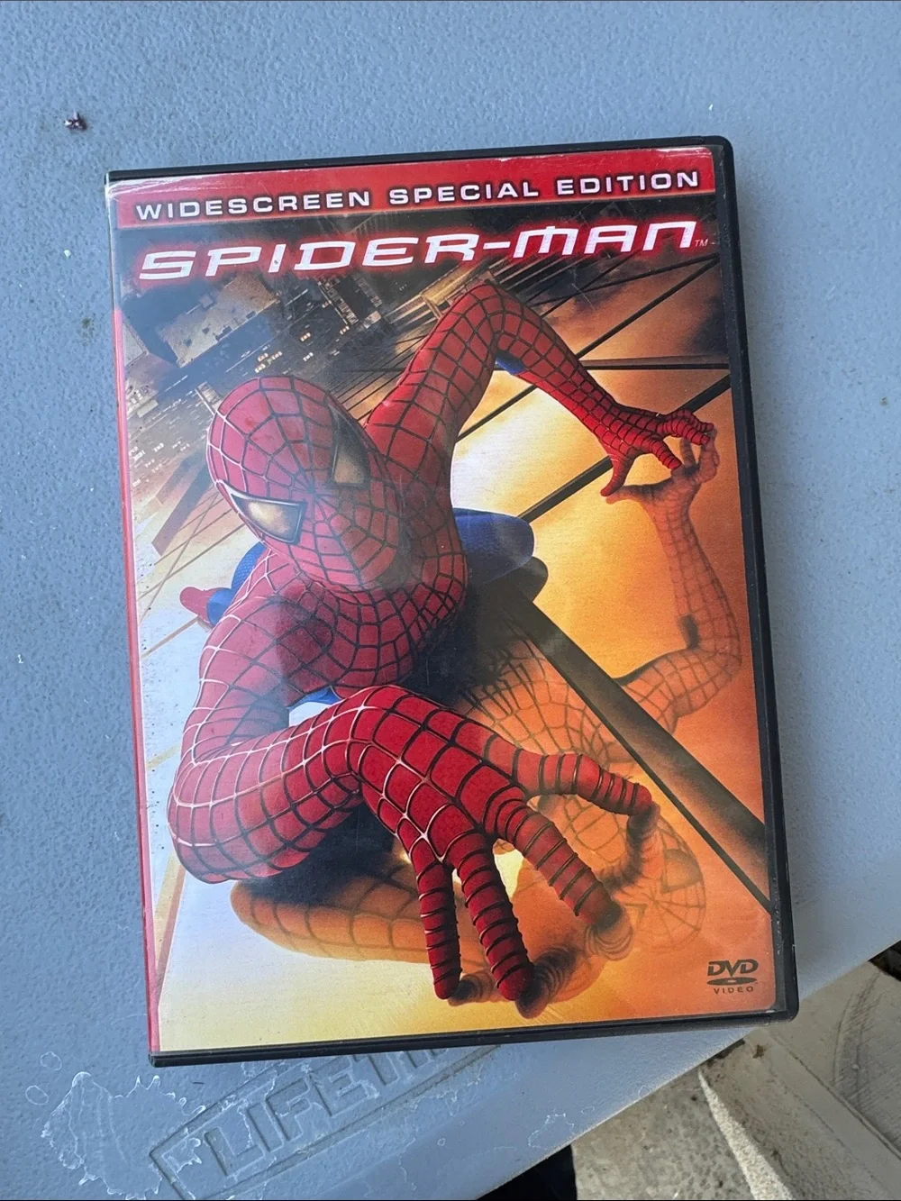 Spiderman DVD Cover Art — Red, Blue, Gold